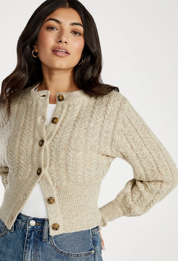Slim Cable Cardigan - Image 3