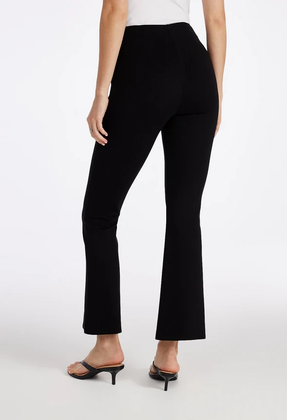 Slim Straight Split Front Leggings - Image 2