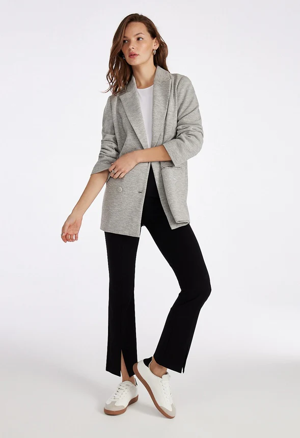 Slim Straight Split Front Leggings - Image 6