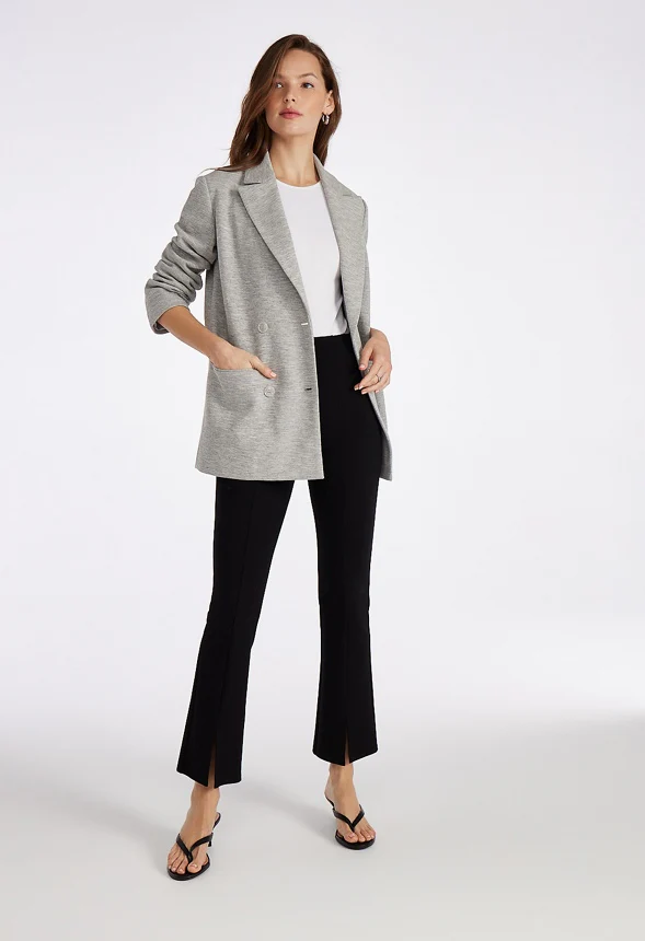 Slim Straight Split Front Leggings - Image 7