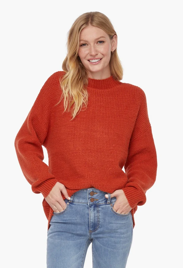 Slouchy Funnel Neck Sweater