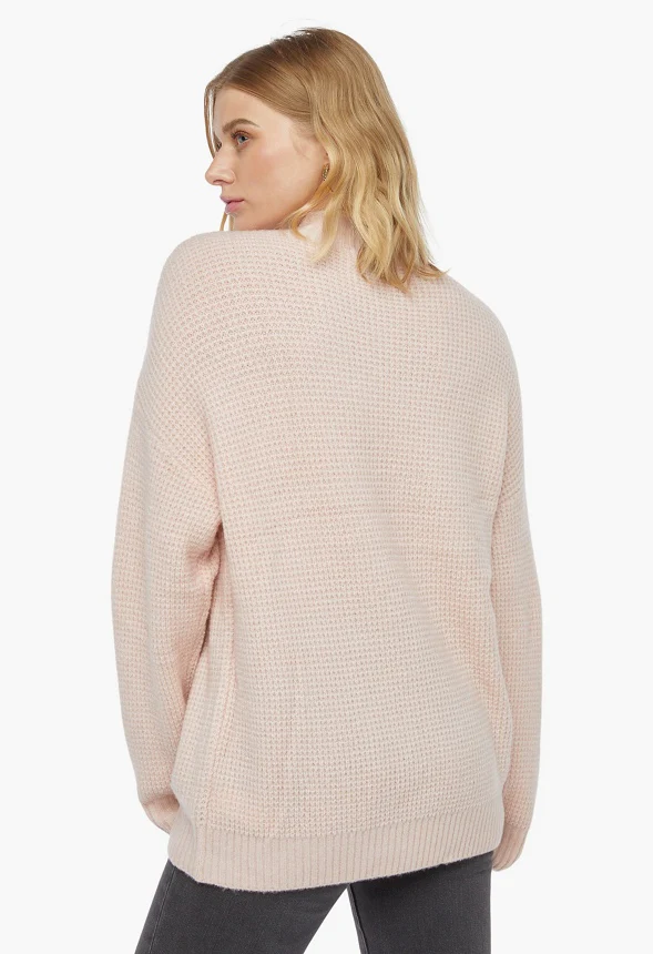 Slouchy Funnel Neck Sweater - Image 2
