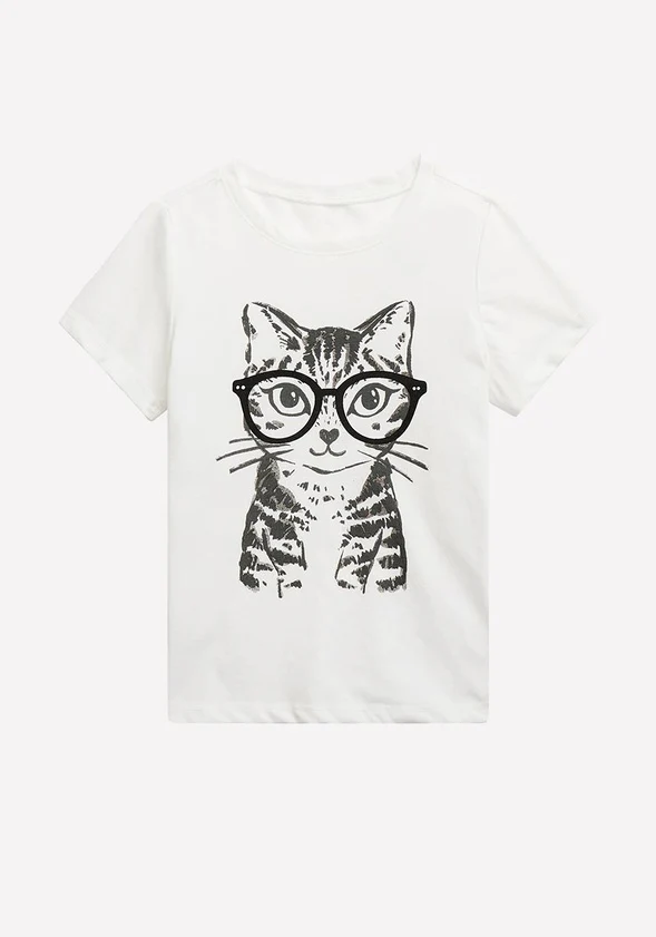 Smarty Cat Graphic Tee - Image 2