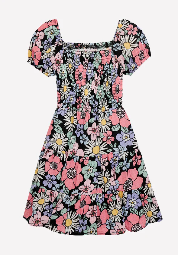 Smocked Floral Dress - Image 2