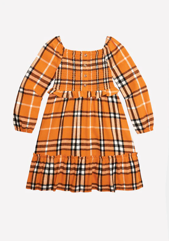 Smocked Plaid Dress - Image 2