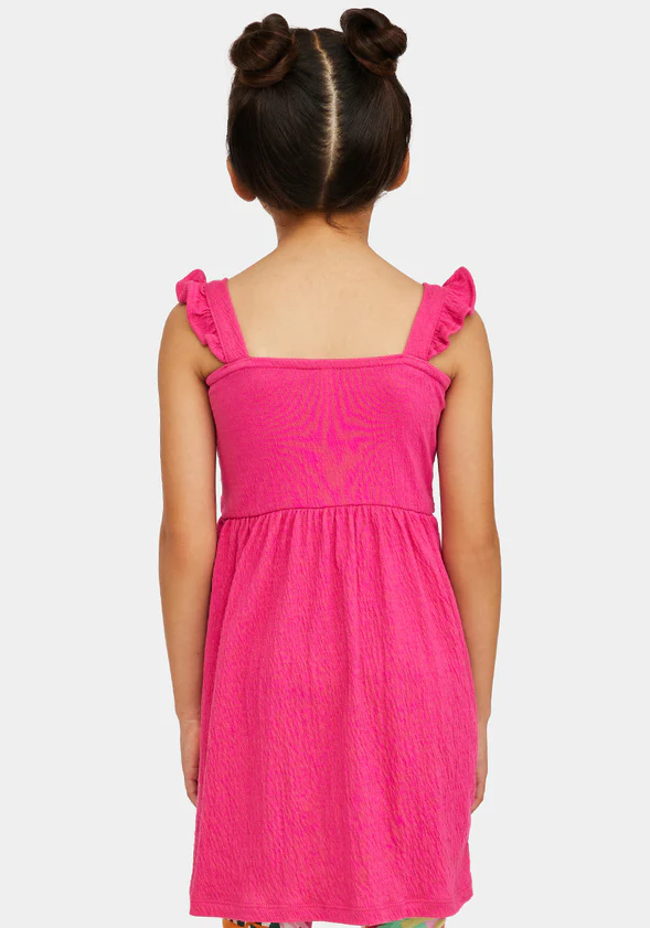 Smocked Tie Front Dress - Image 3