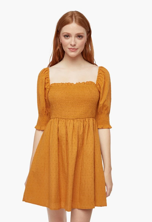 Smocking Babydoll Dress