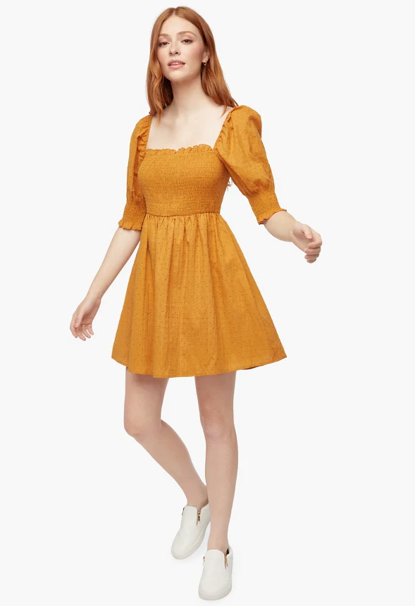Smocking Babydoll Dress - Image 2