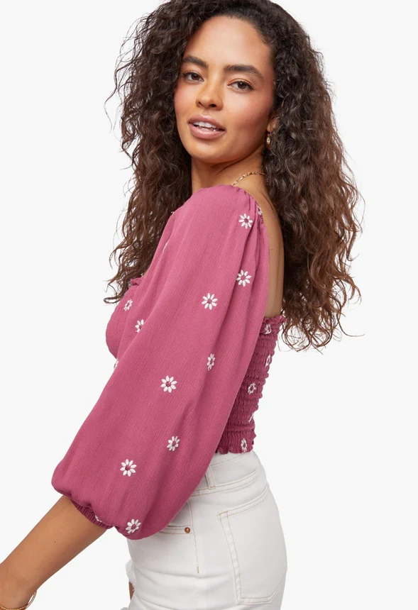 Smocking Gauze Top - Image 4