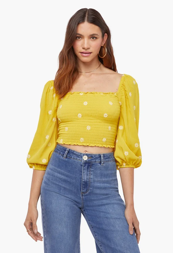Smocking Gauze Top - Image 2