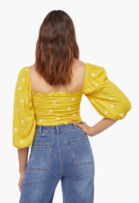 Smocking Gauze Top - Image 4