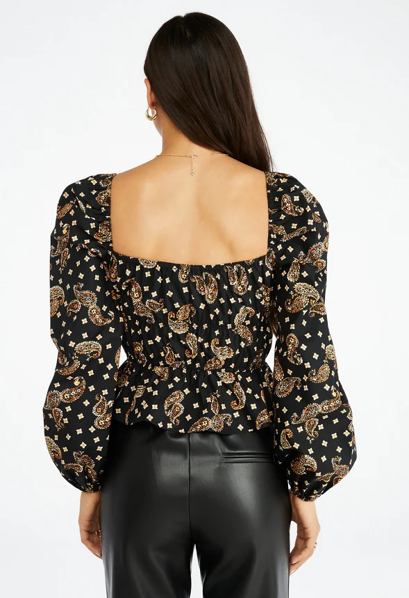 Smocking Poplin Top - Image 2