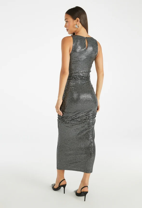 Snatched Lurex Party Dress - Image 2
