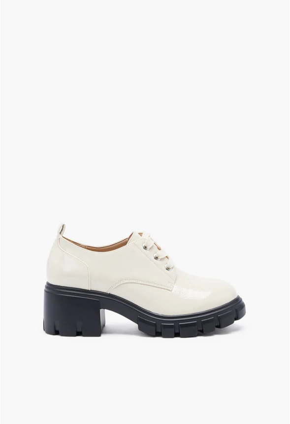 Sofia Lace-Up Heeled Oxford - Image 3
