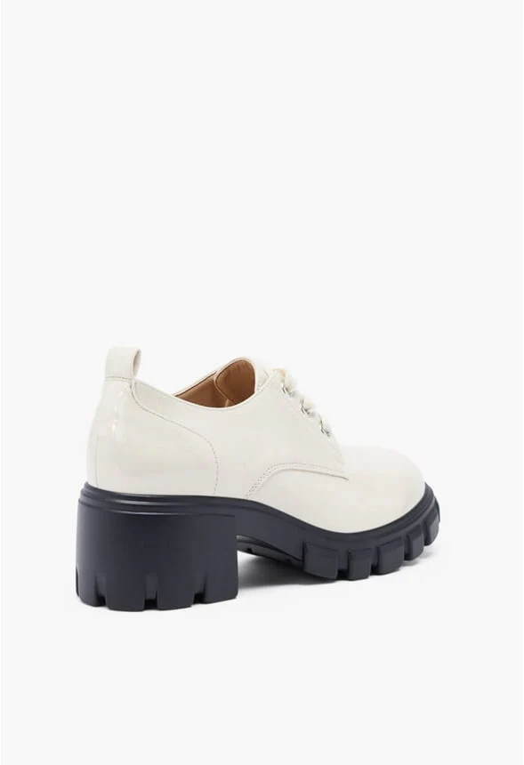 Sofia Lace-Up Heeled Oxford - Image 4