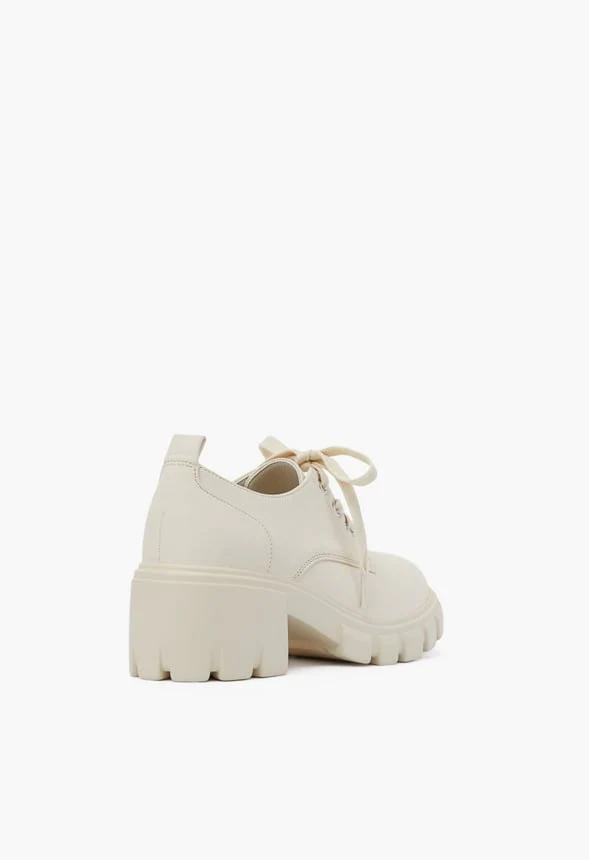 Sofia Lace-Up Heeled Oxford - Image 4