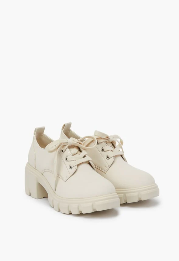 Sofia Lace-Up Heeled Oxford - Image 6