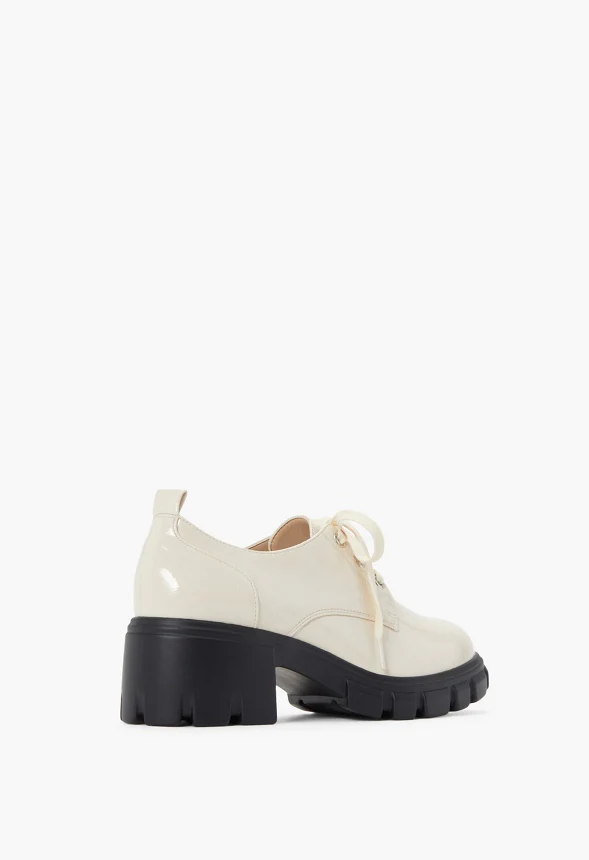 Sofia Lace-Up Heeled Oxford - Image 3