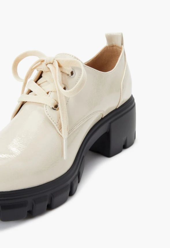 Sofia Lace-Up Heeled Oxford - Image 4