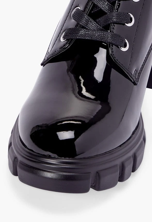 Sofia Lace-Up Heeled Oxford - Image 3