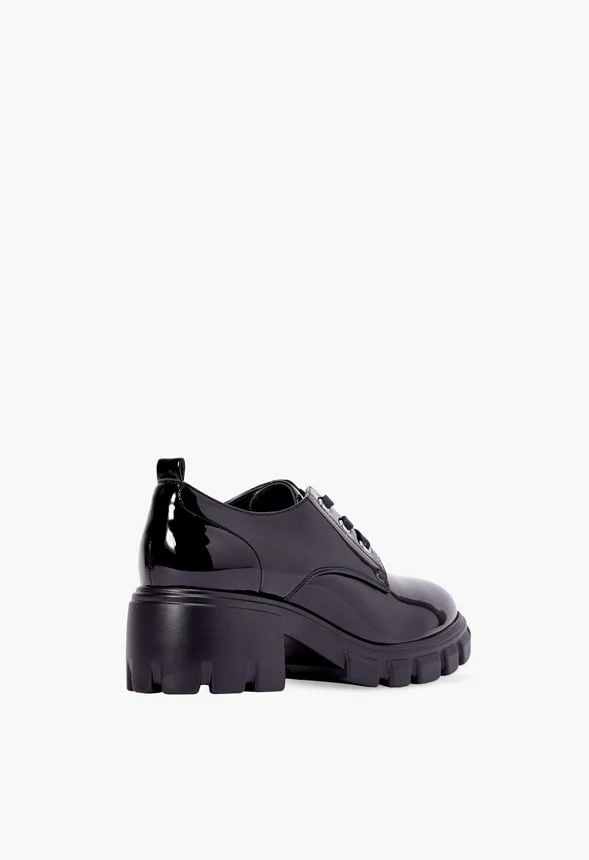 Sofia Lace-Up Heeled Oxford - Image 5