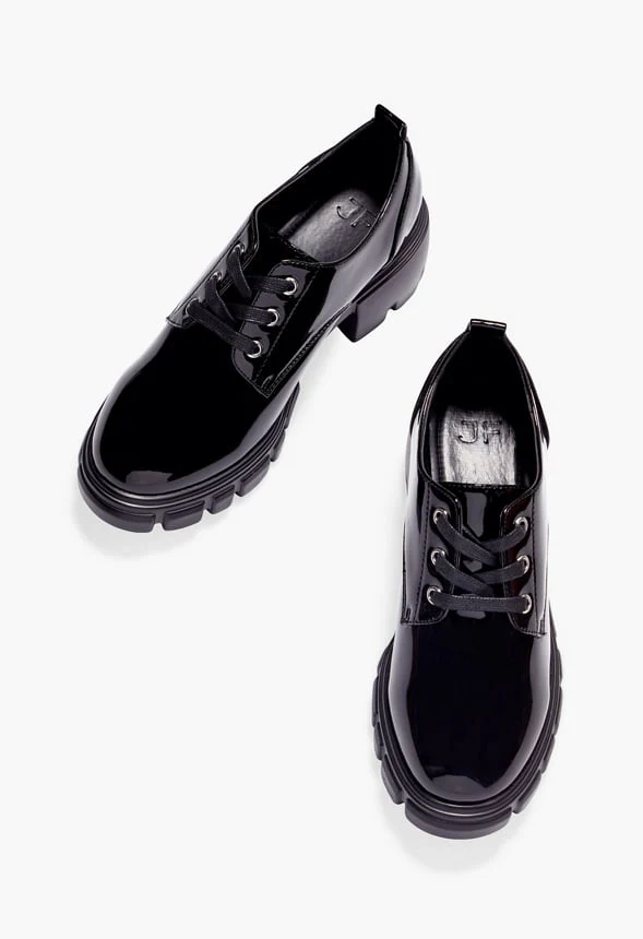 Sofia Lace-Up Heeled Oxford - Image 7