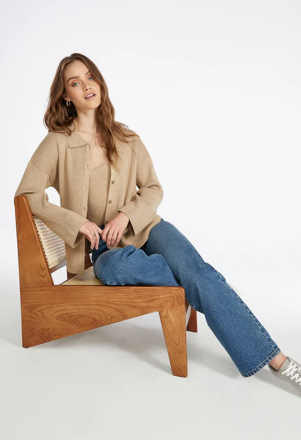 Soft Button Down Sweater Cardigan - Image 4