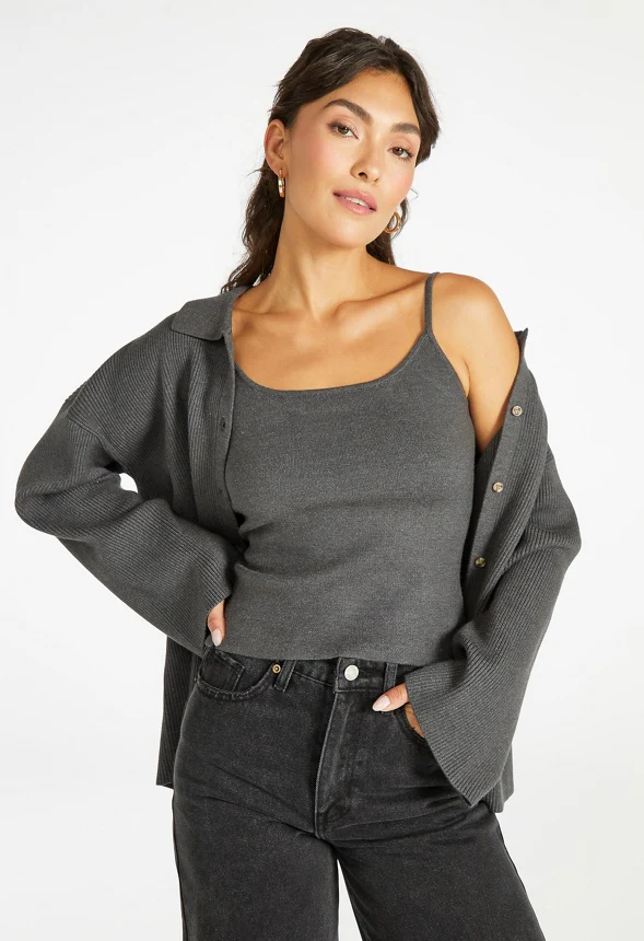 Soft Sweater Cami Top - Image 3