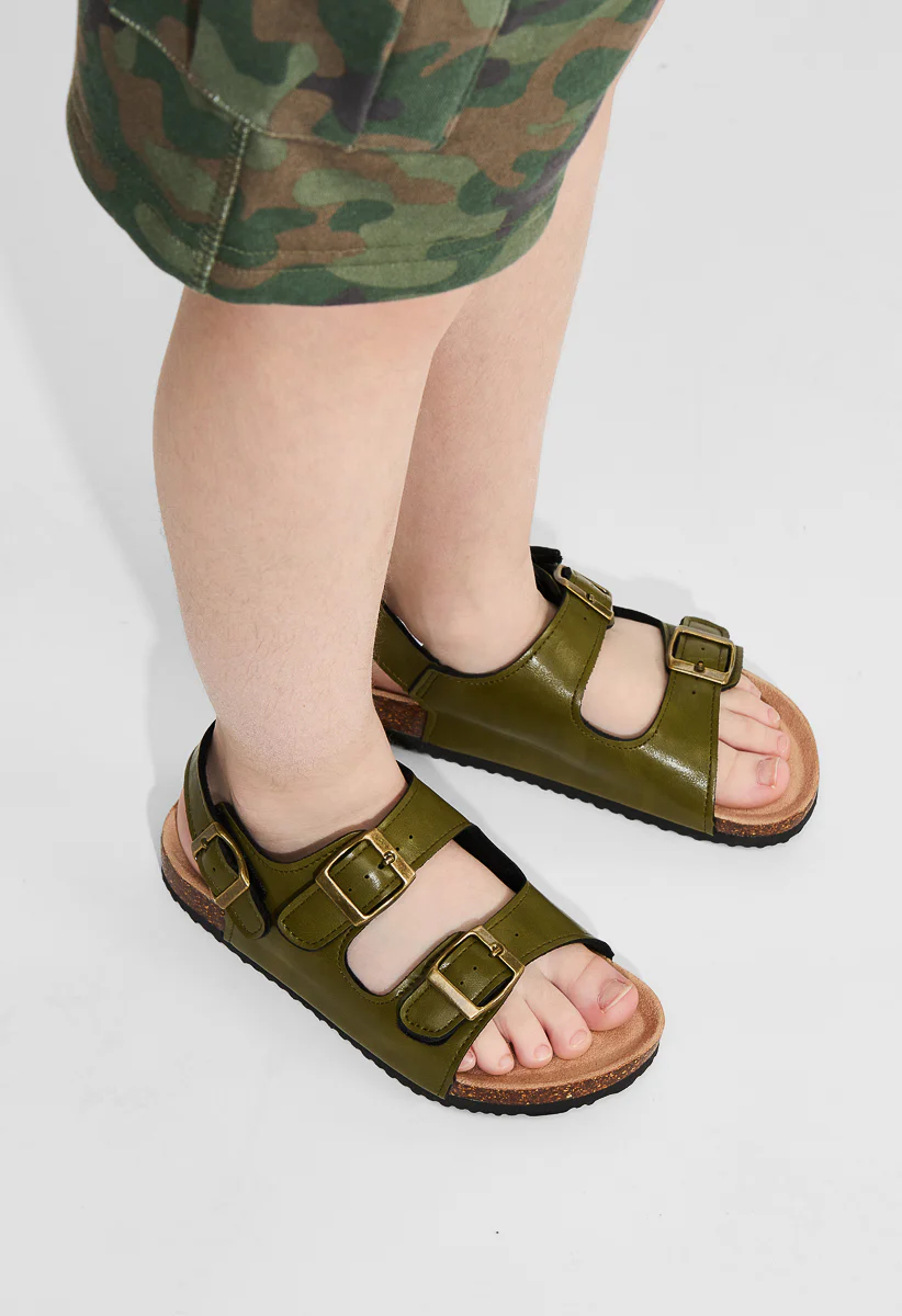 Solid Cork Sole Sandal - Image 3