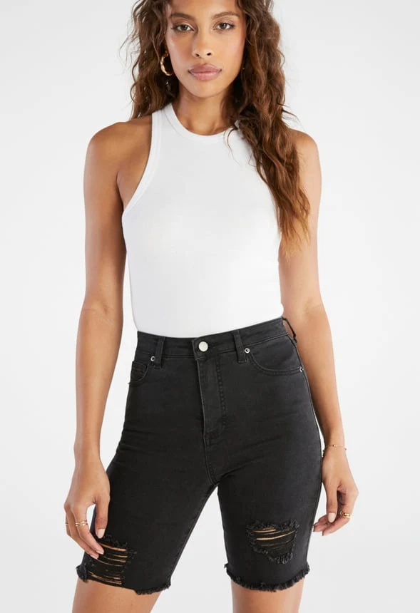 Soph Tummy Tamer Bermuda Destroy Short - Image 4