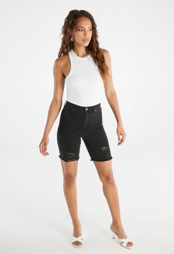 Soph Tummy Tamer Bermuda Destroy Short - Image 5
