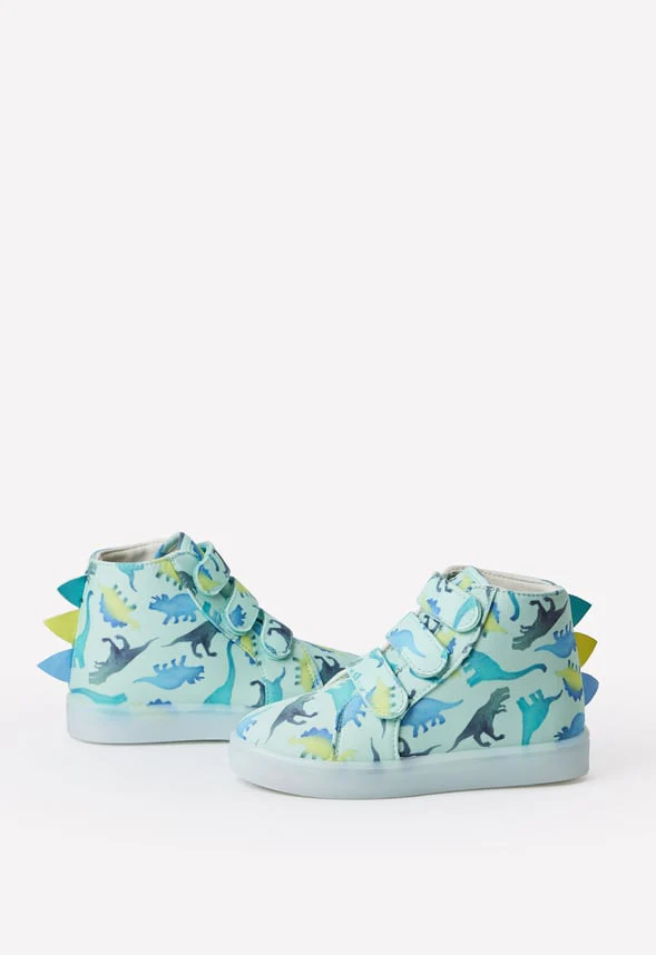 Spiked Dino Light Up High Top Sneaker - Image 2