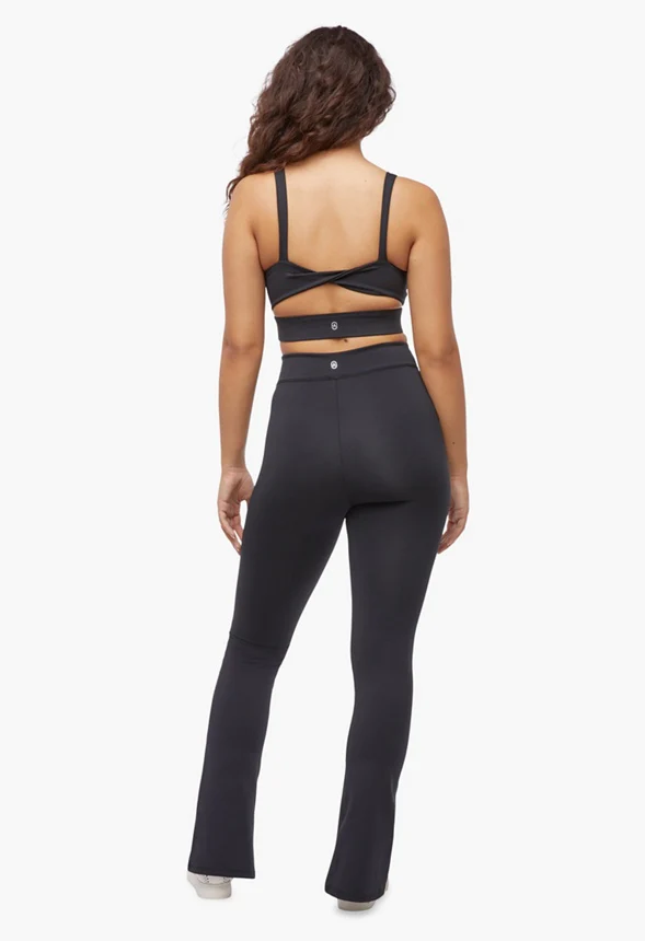 Split Hem Flare Leggings - Image 3