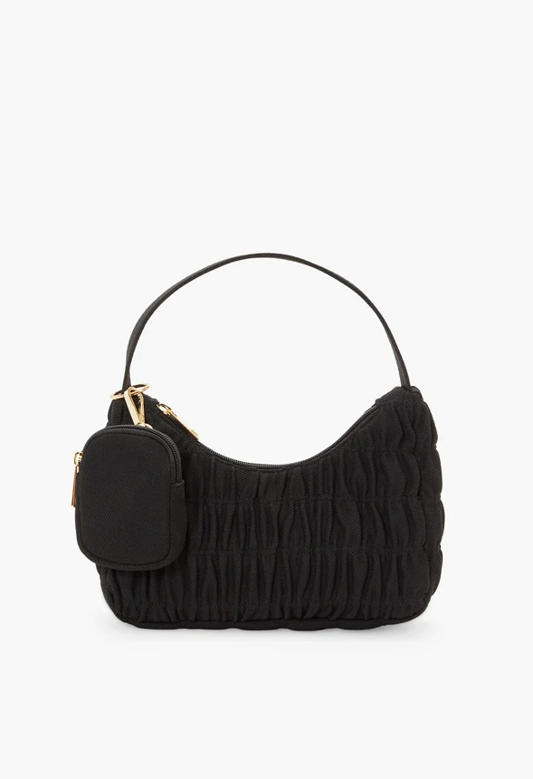 Sport Mesh Ruched Shoulder Bag - Image 3