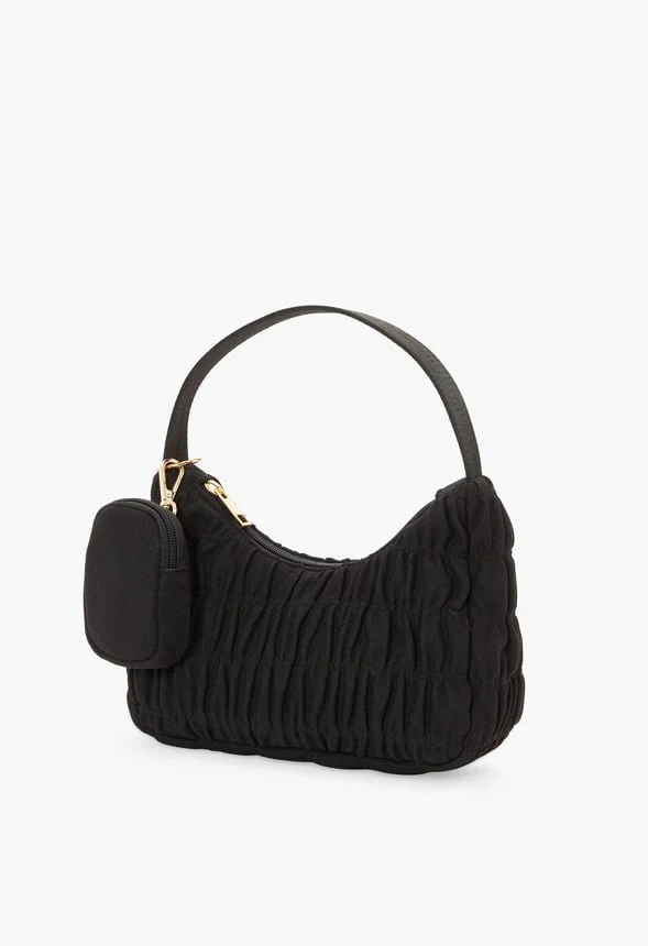 Sport Mesh Ruched Shoulder Bag - Image 4