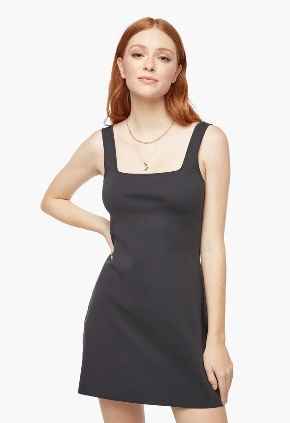 Square Neck Mini Dress - Image 2