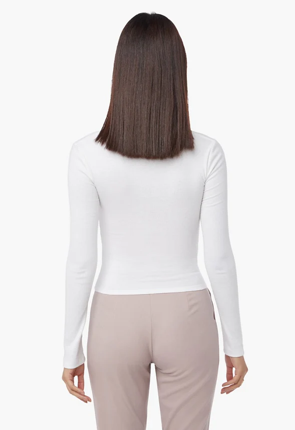 Square Neck Rib Top - Image 2