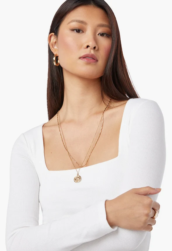 Square Neck Rib Top - Image 4