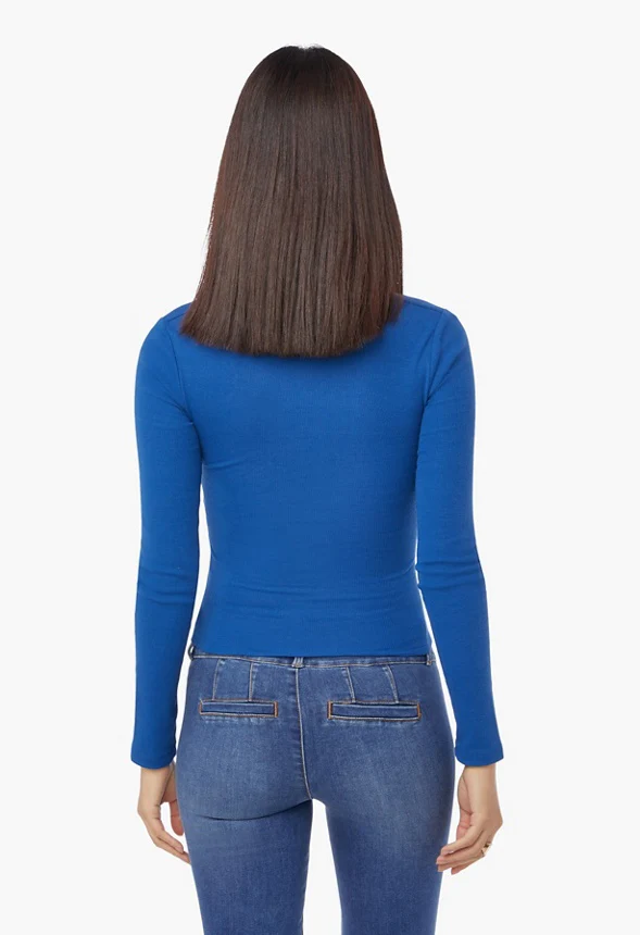Square Neck Rib Top - Image 2