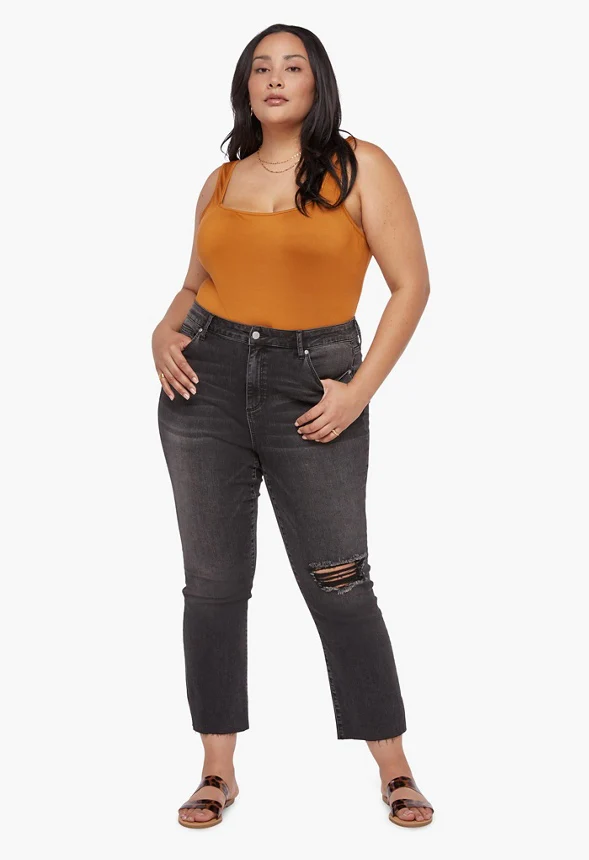 Square Neck Sleeveless Bodysuit - Image 3