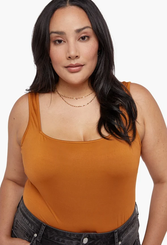 Square Neck Sleeveless Bodysuit - Image 4