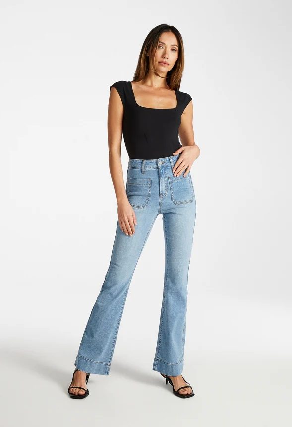 Square Neck Tank Bodysuit - Image 5