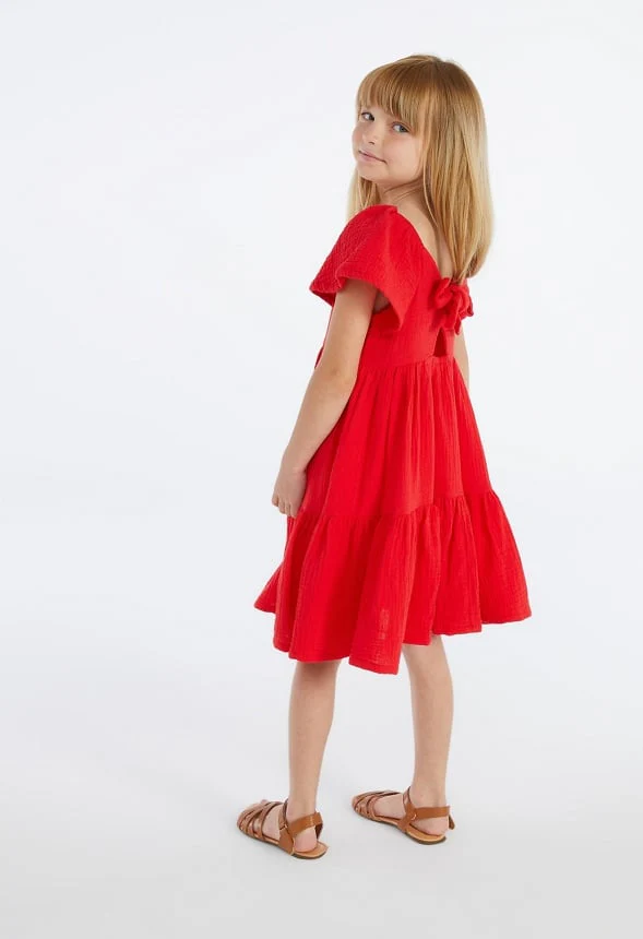 Square Neck Tiered Dress - Image 2