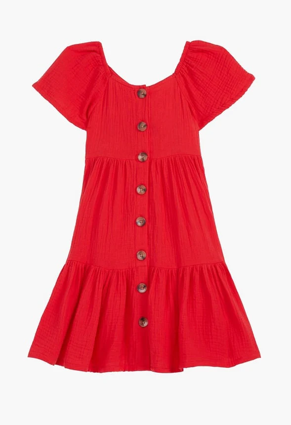Square Neck Tiered Dress - Image 4