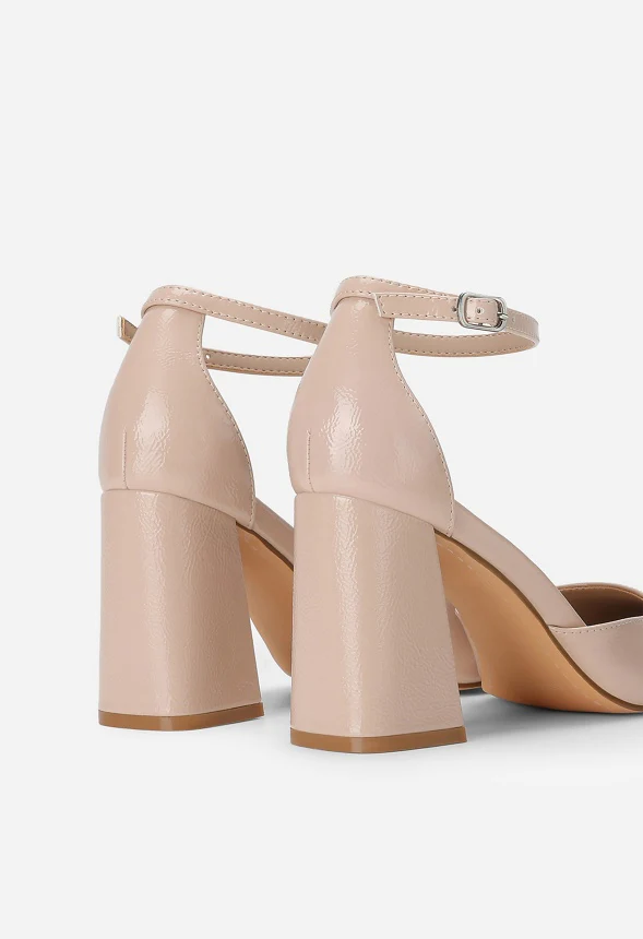 Square-Toe Chunky Heel Pumps - Image 5