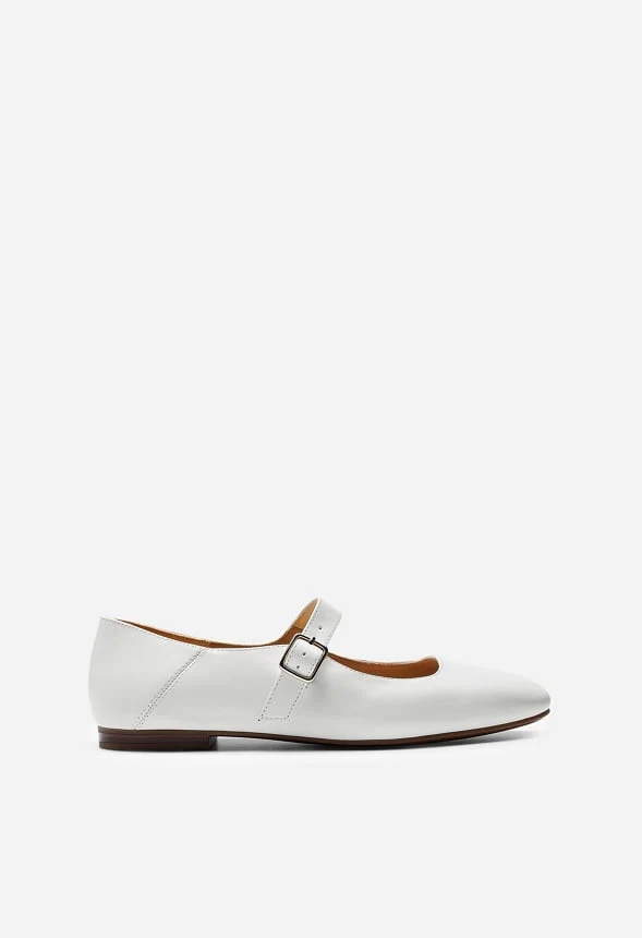 Square-Toe Mary Jane Flats - Image 4