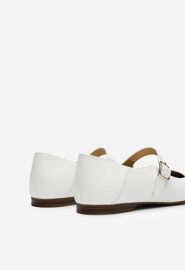 Square-Toe Mary Jane Flats - Image 7