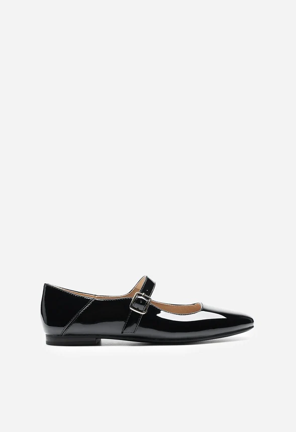 Square-Toe Mary Jane Flats - Image 4