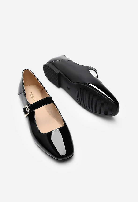 Square-Toe Mary Jane Flats - Image 5