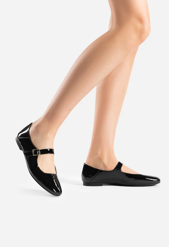 Square-Toe Mary Jane Flats - Image 8